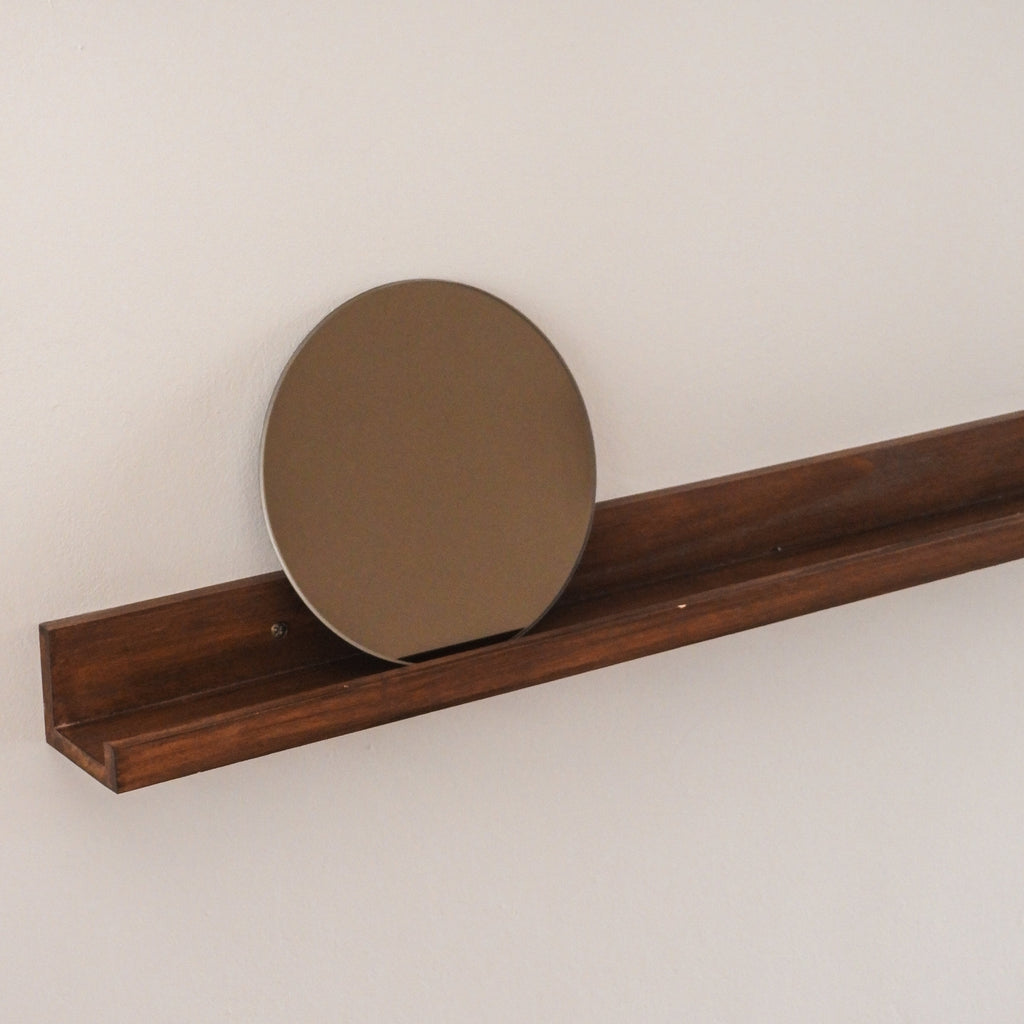 Personaliseerbaar spiegel - met jouw eigen tekst of logo  |  ⌀20cm