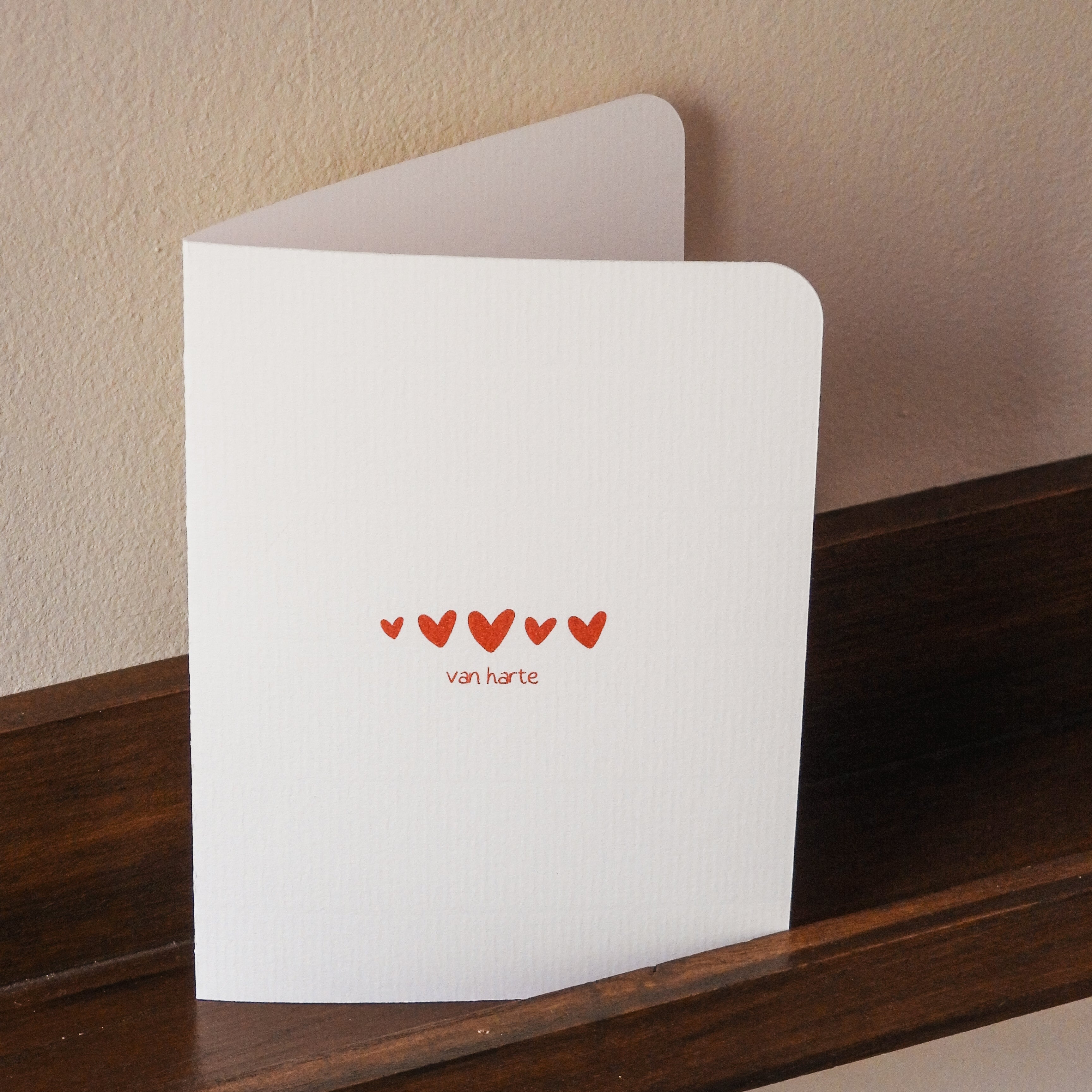 Van harte – een kaart vol liefde in alle eenvoud