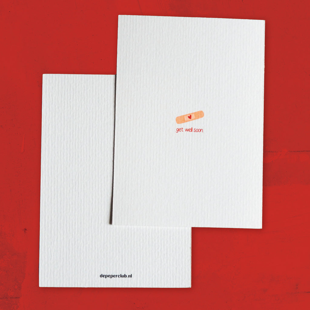 Wenskaart - Get well soon