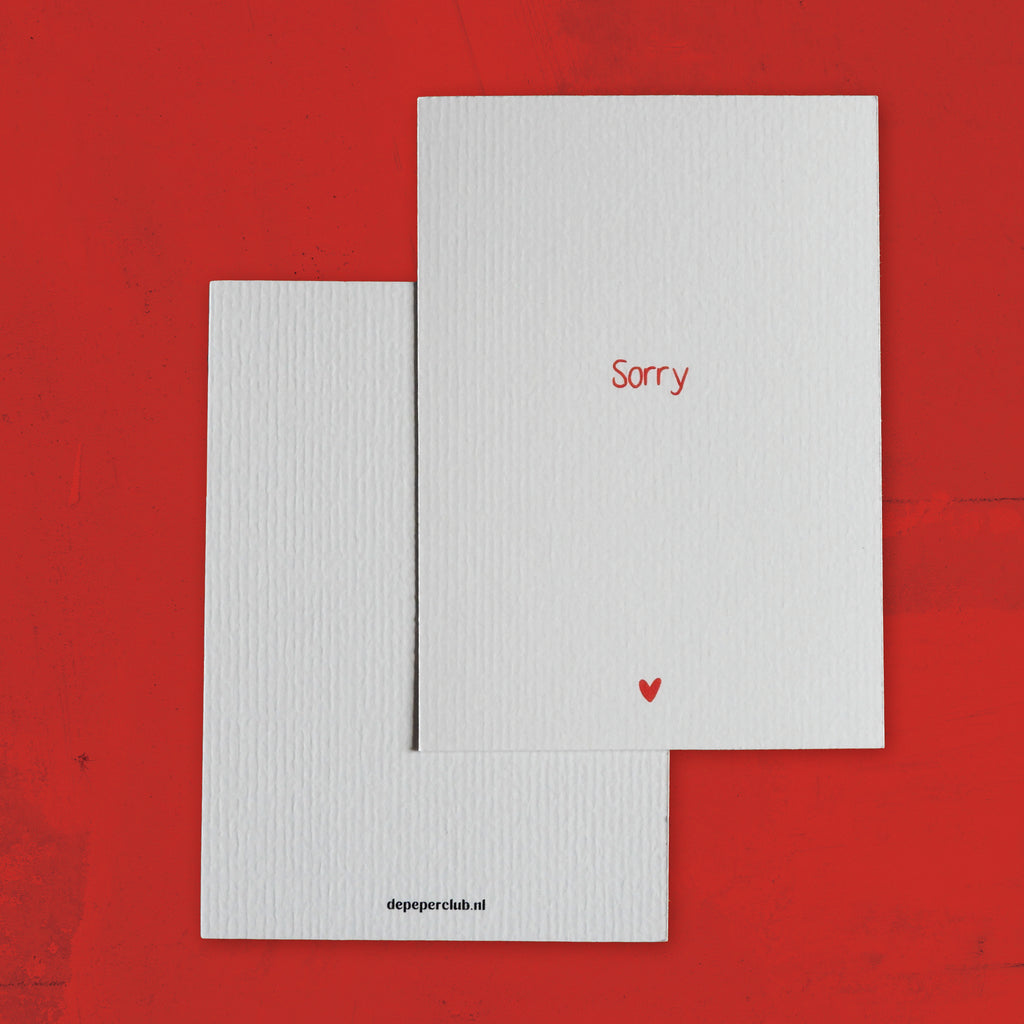 Wenskaart - Sorry