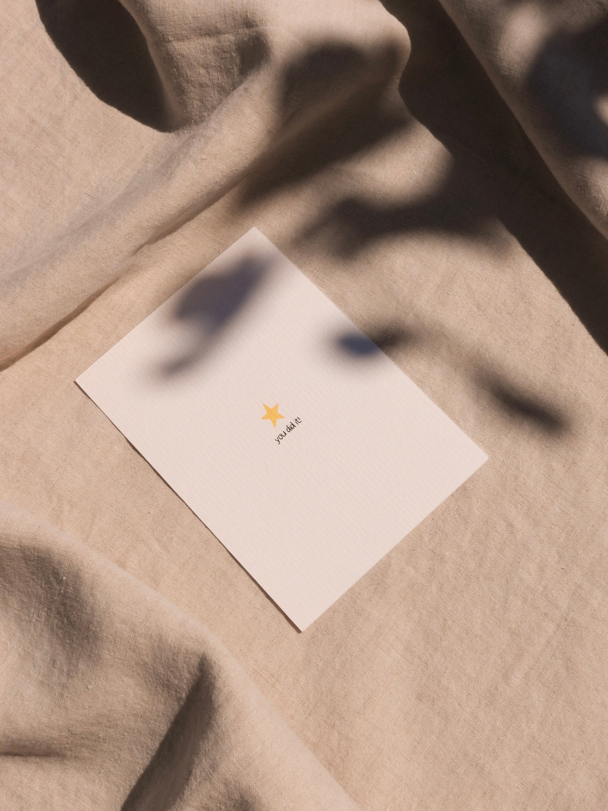 You did it – een ster van een kaart