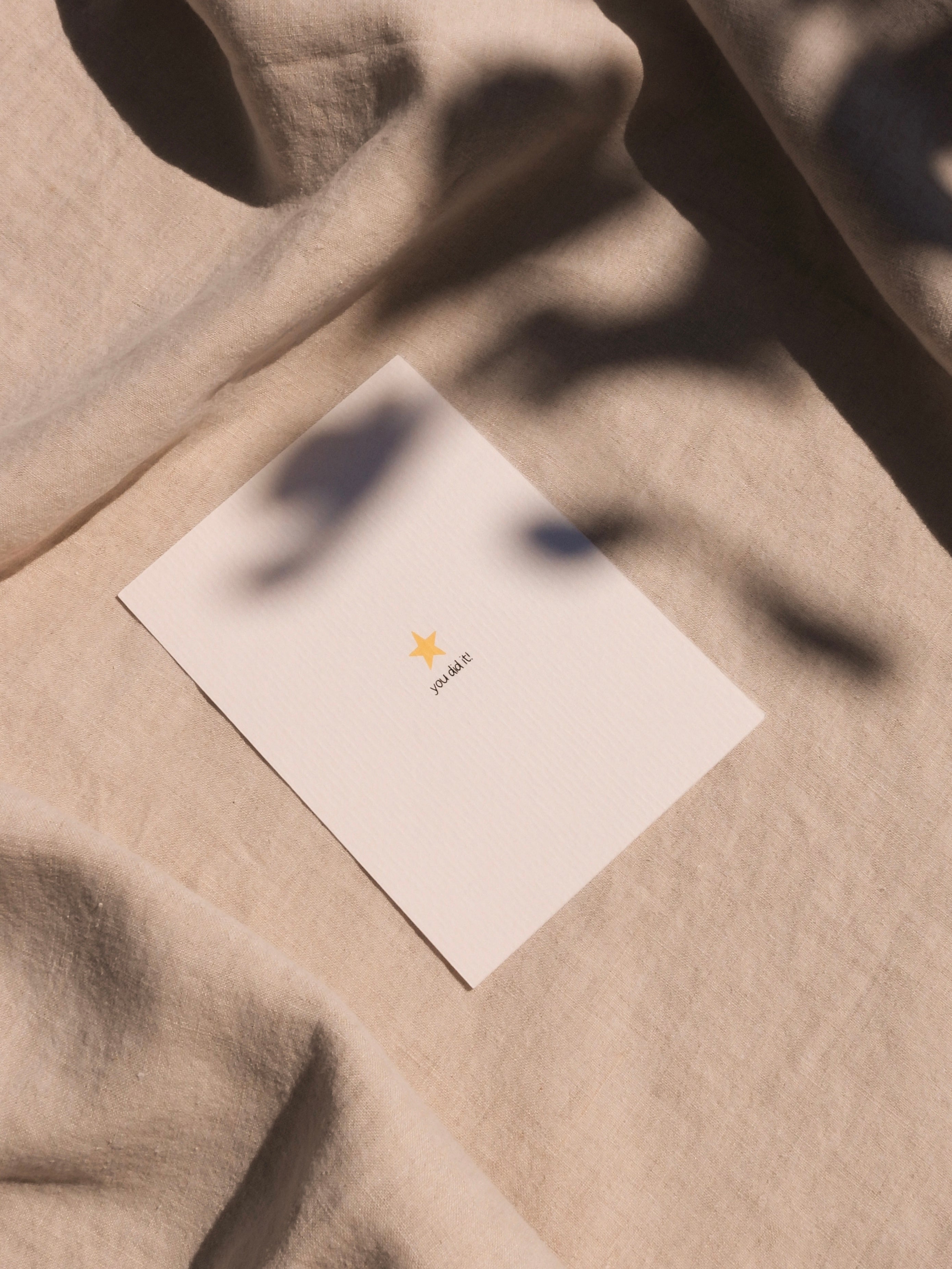 You did it – een ster van een kaart